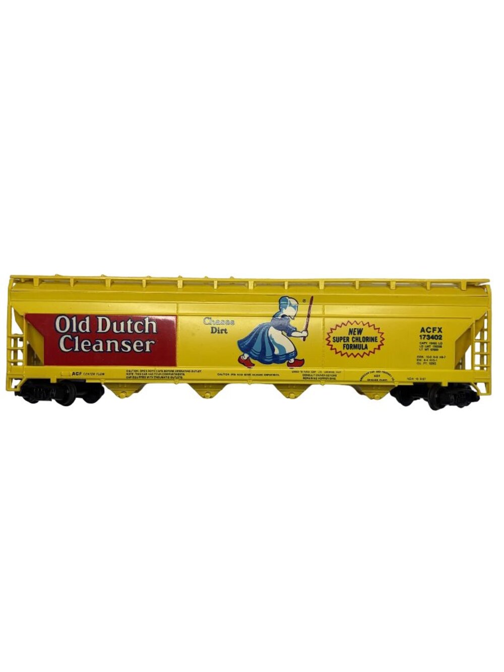 Tyco HO Scale Old Dutch Cleanser 55' Center Flow Hopper Car ACFX 173402
